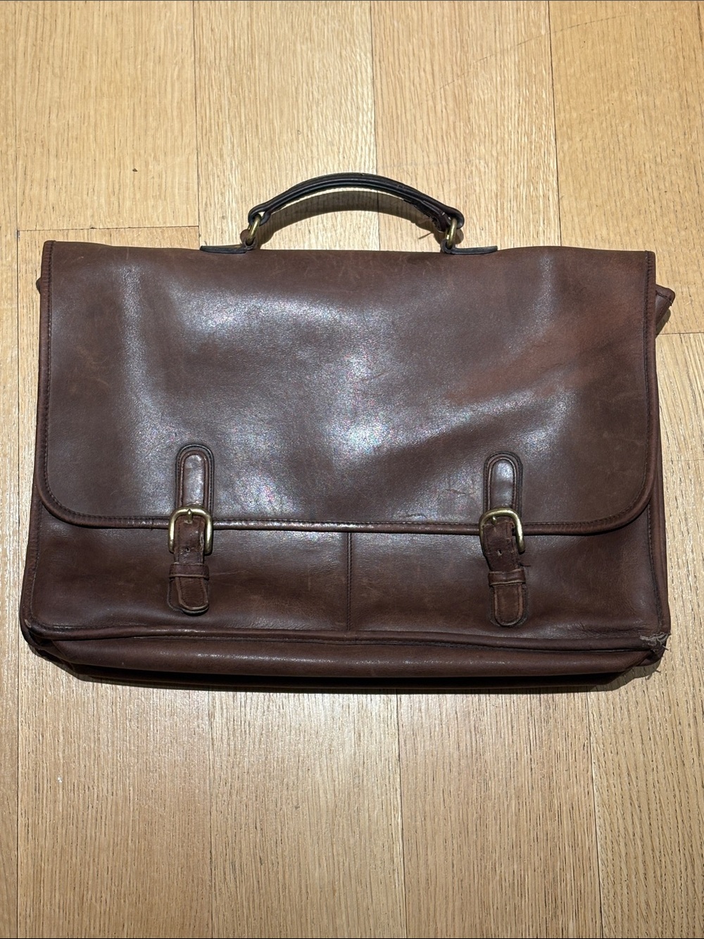Vintage COACH Wall Street Brown Leather 
 Bag